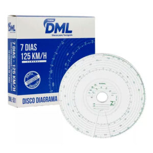 Caixas Disco De Tacógrafo Semanal 125km/7dias - DML